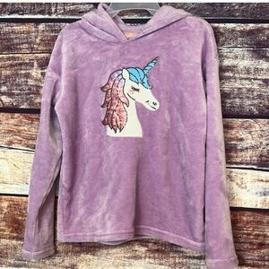BCBG fuzzy Unicorn Sweatshirt